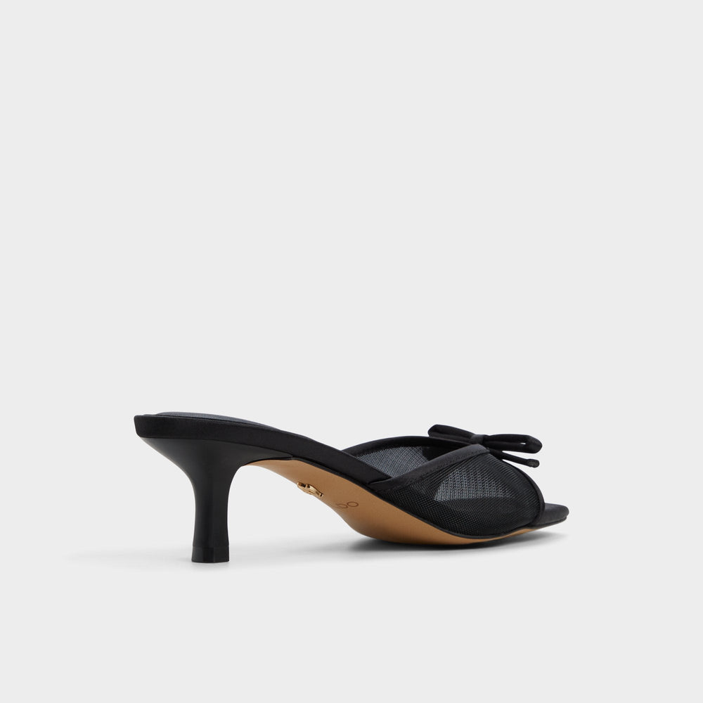 Begoniaa Black Women's Heeled mules - Heeled mule, Kitten heel