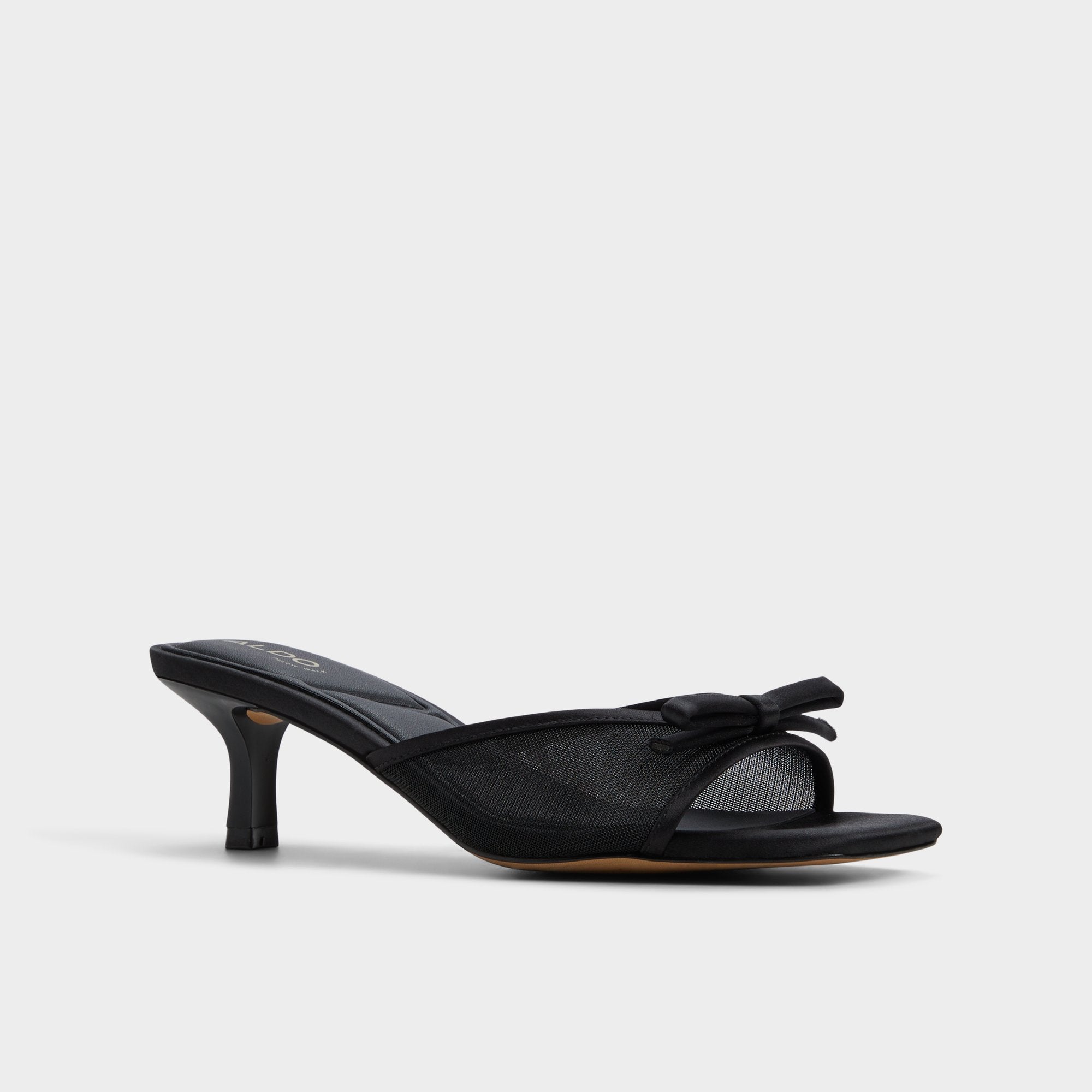 Begoniaa Black Women's Heeled mules - Heeled mule, Kitten heel