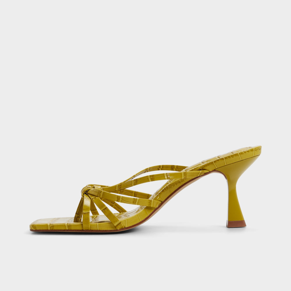 Lumera in Other Yellow - Heeled mule, Stiletto heel