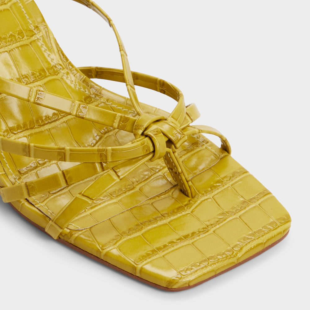 Lumera in Other Yellow - Heeled mule, Stiletto heel