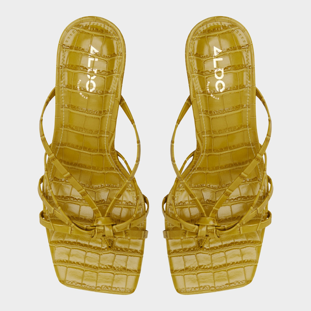 Lumera in Other Yellow - Heeled mule, Stiletto heel