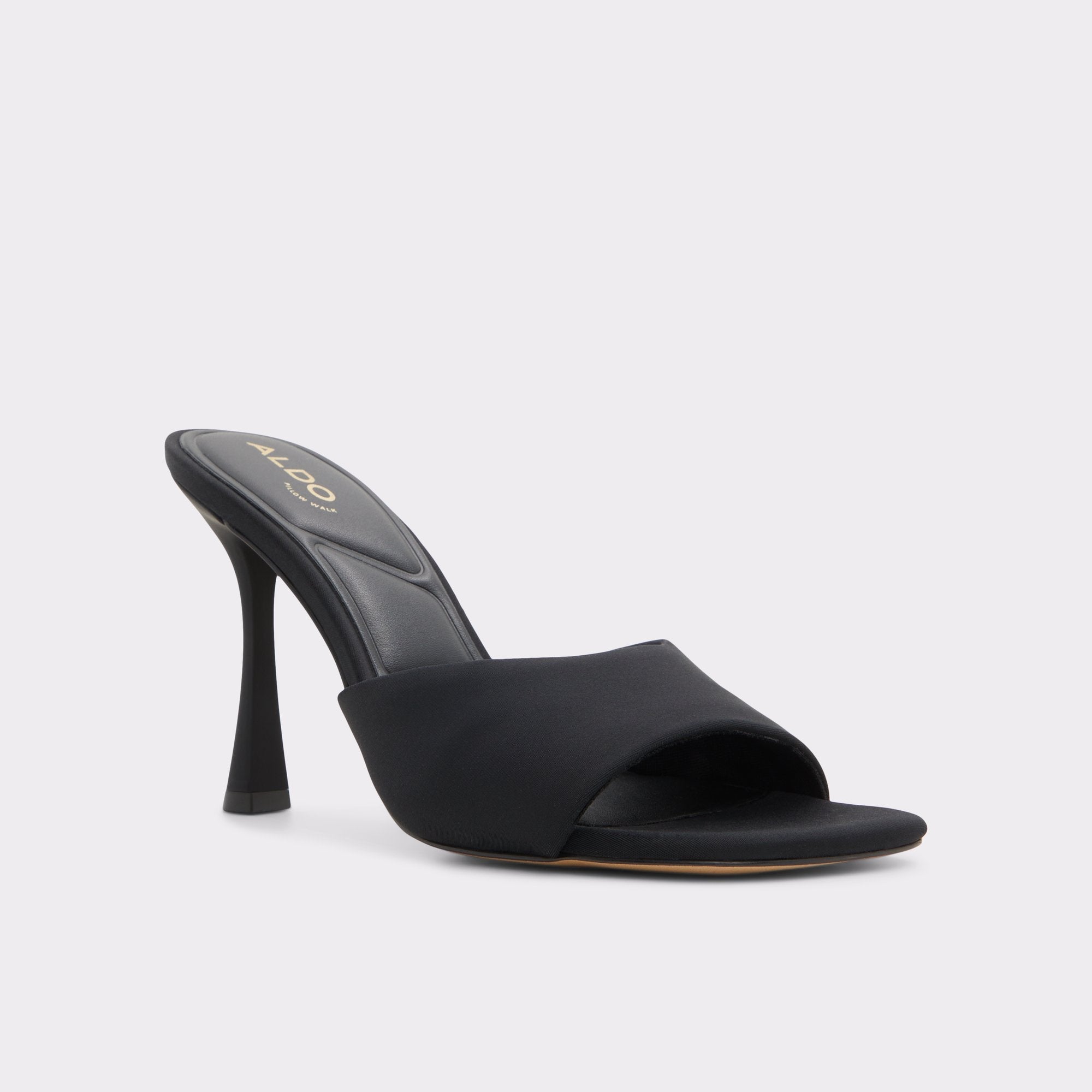 Evadalia Black Women's Heeled mules - Heeled mule, Stiletto heel