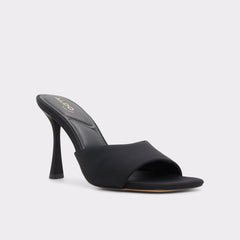 Evadalia Black Women's Heeled mules - Heeled mule, Stiletto heel