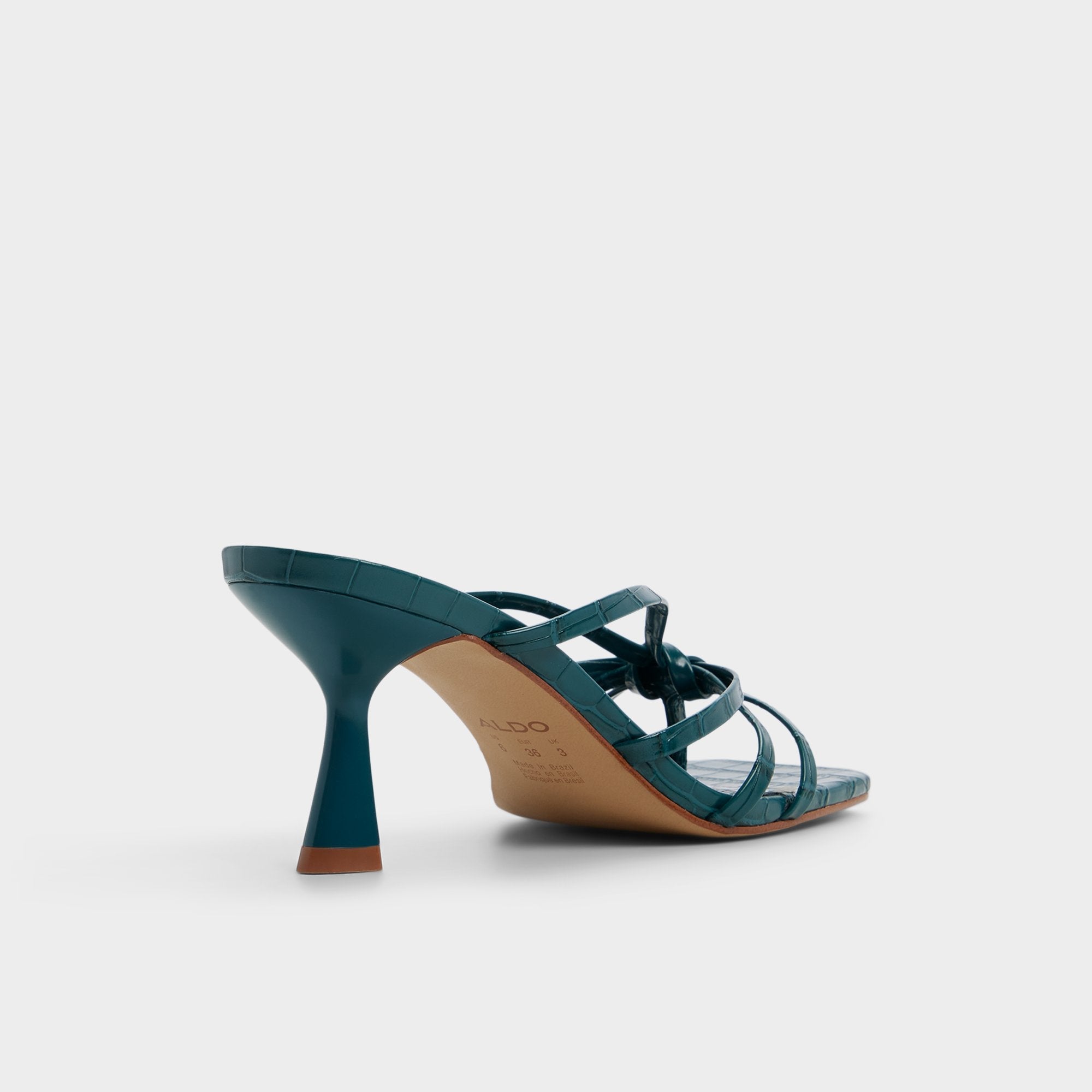 Lumera in Other Green - Heeled mule, Stiletto heel