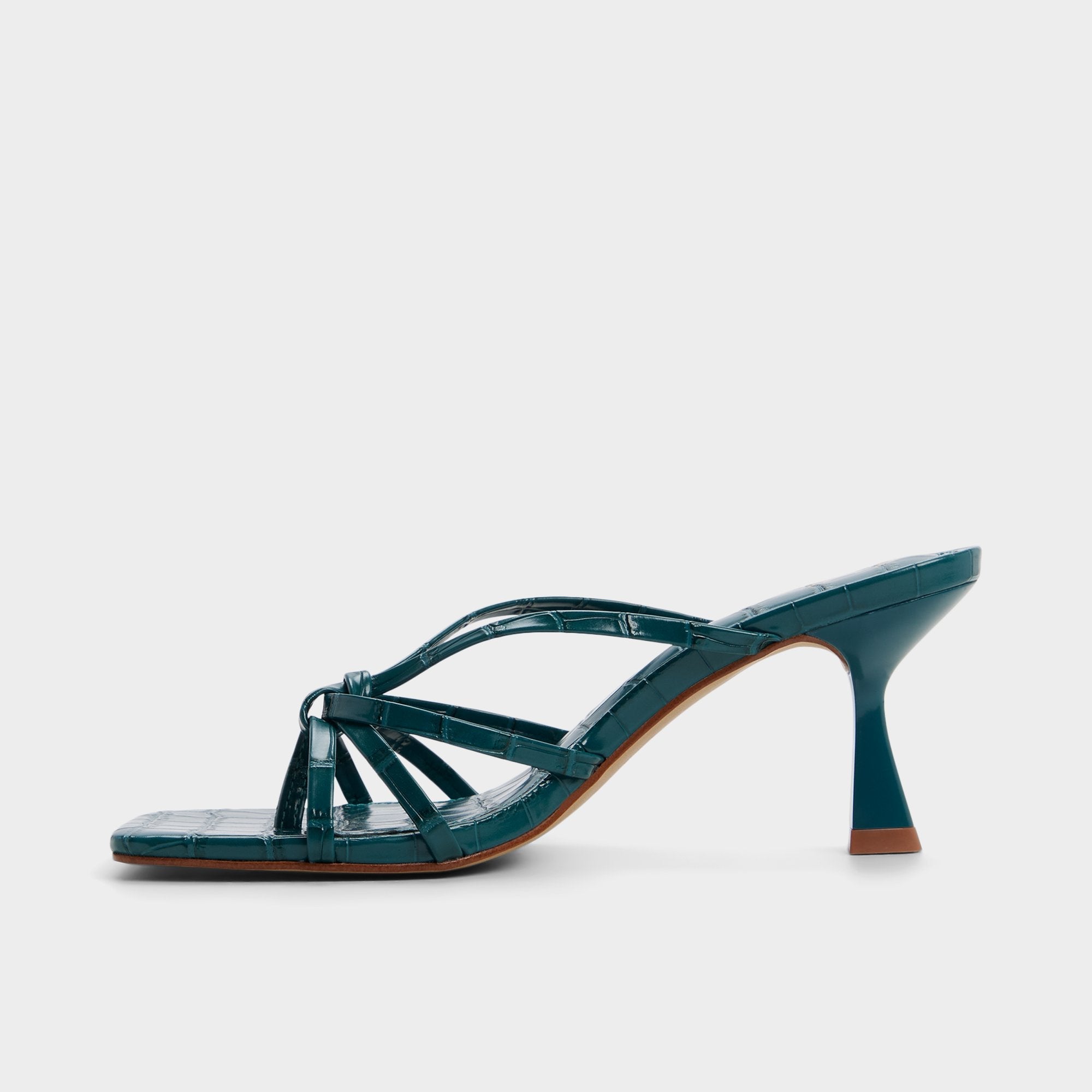 Lumera in Other Green - Heeled mule, Stiletto heel