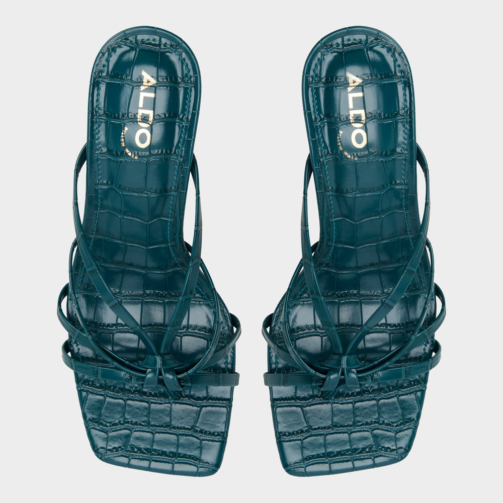 Lumera in Other Green - Heeled mule, Stiletto heel