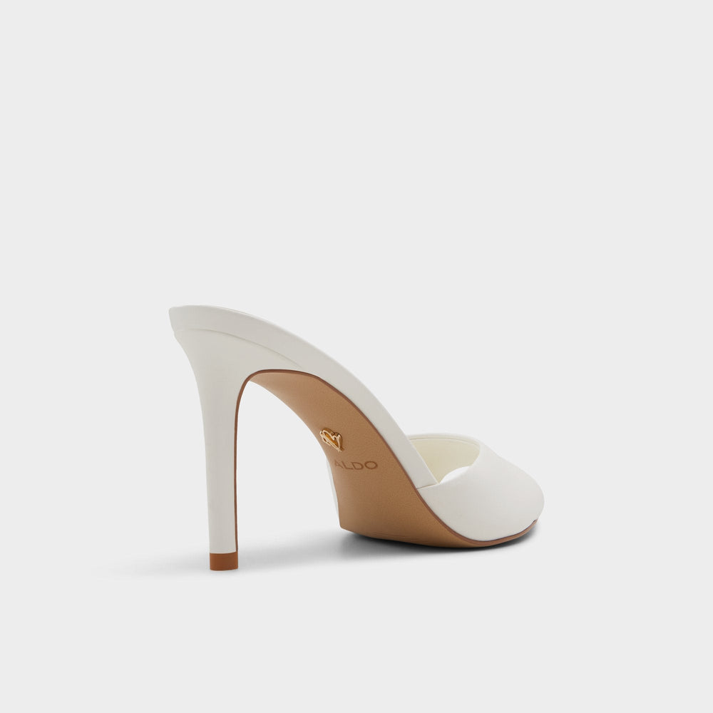 Anniebrilden White Women's Heeled mules - Heeled mule, Stiletto heel