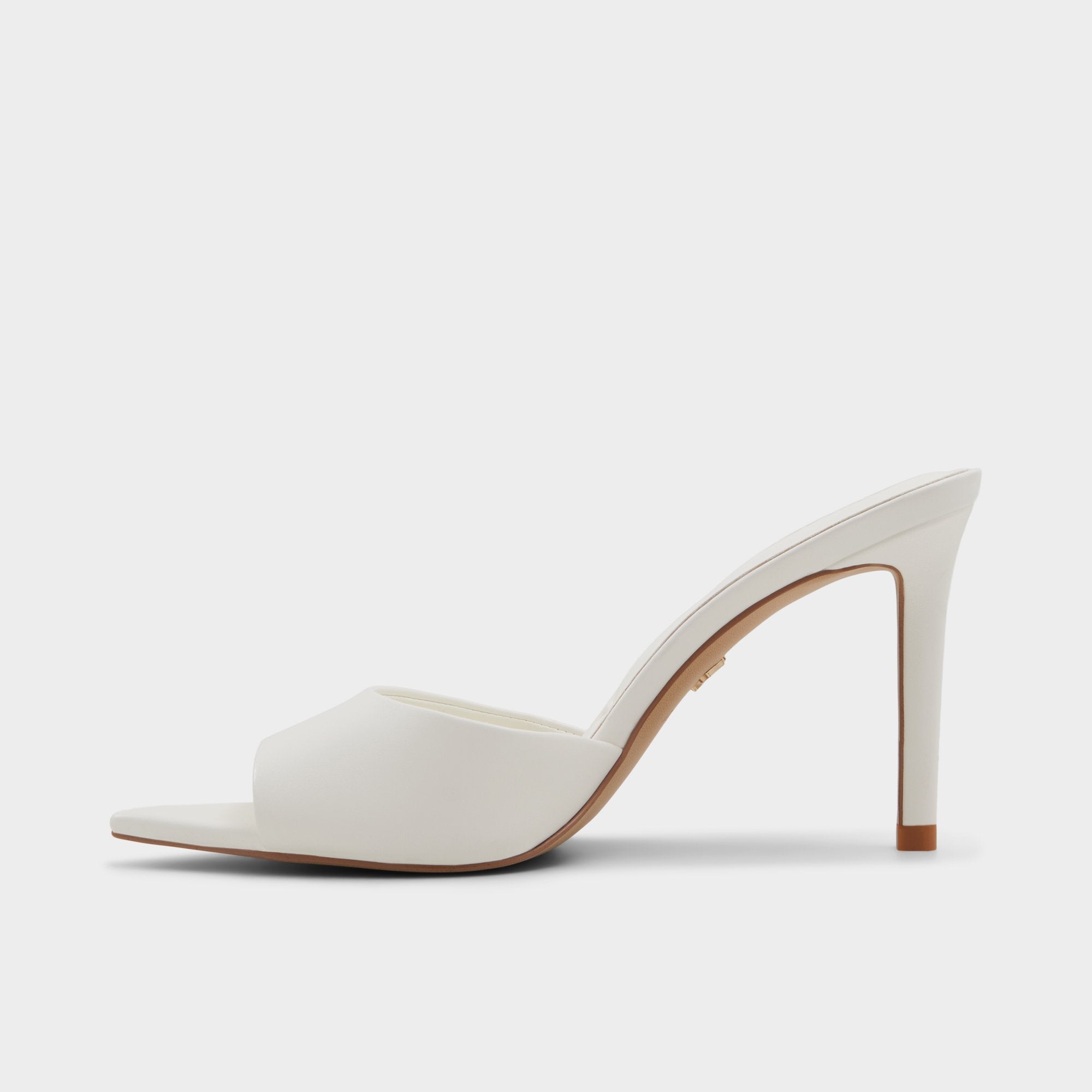 Anniebrilden White Women's Heeled mules - Heeled mule, Stiletto heel