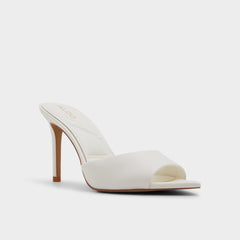 Anniebrilden White Women's Heeled mules - Heeled mule, Stiletto heel
