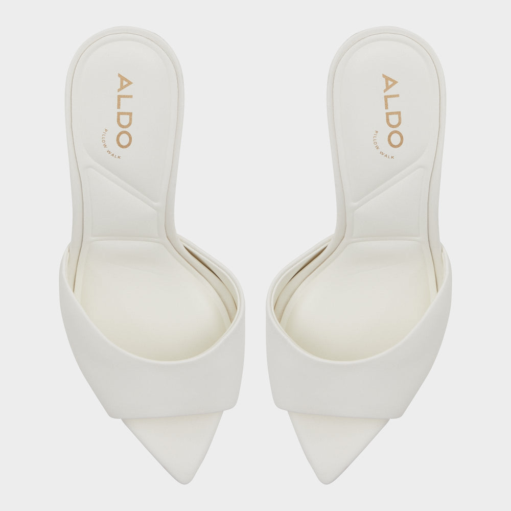 Anniebrilden White Women's Heeled mules - Heeled mule, Stiletto heel
