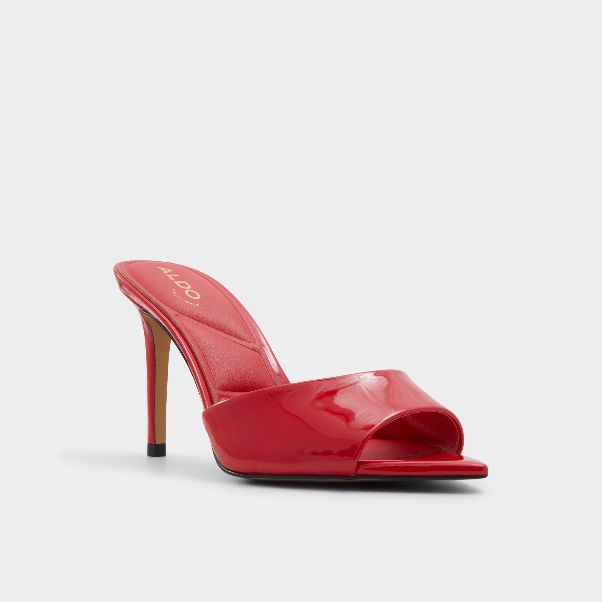Anniebrilden Red Women's Heeled mules - Heeled mule, Stiletto heel