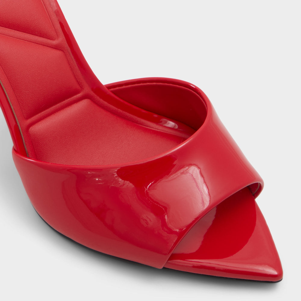 Anniebrilden Red Women's Heeled mules - Heeled mule, Stiletto heel