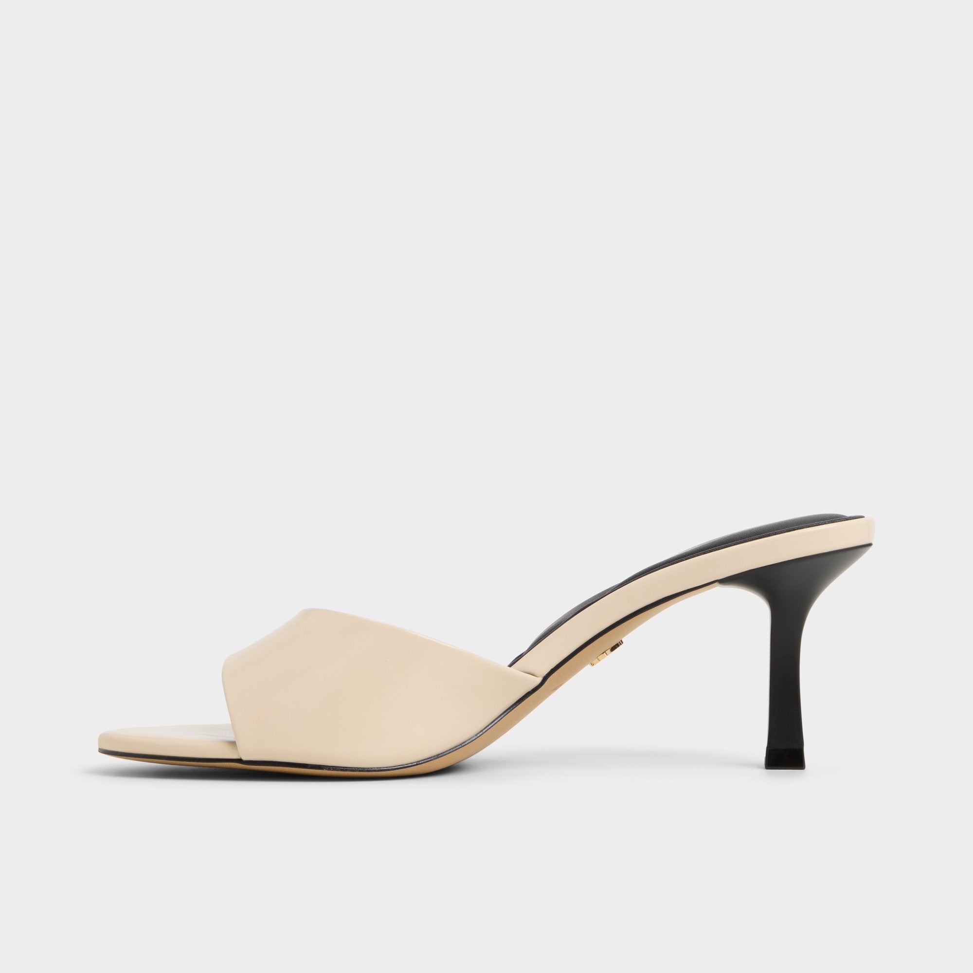 Annaberaen in Light Beige - Heeled mule, Stiletto heel