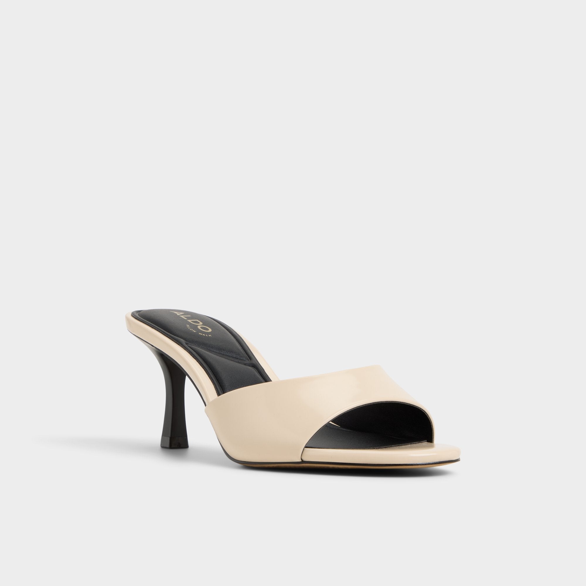 Annaberaen in Light Beige - Heeled mule, Stiletto heel