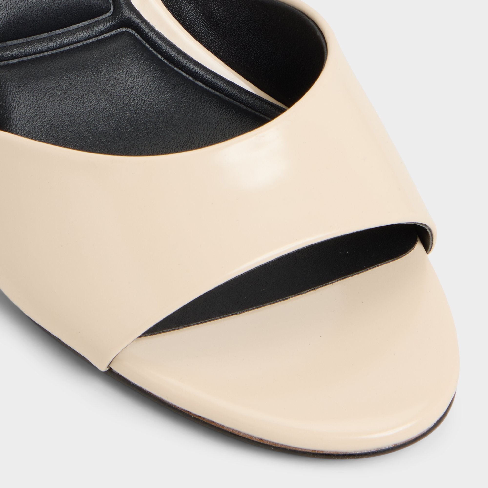 Annaberaen in Light Beige - Heeled mule, Stiletto heel