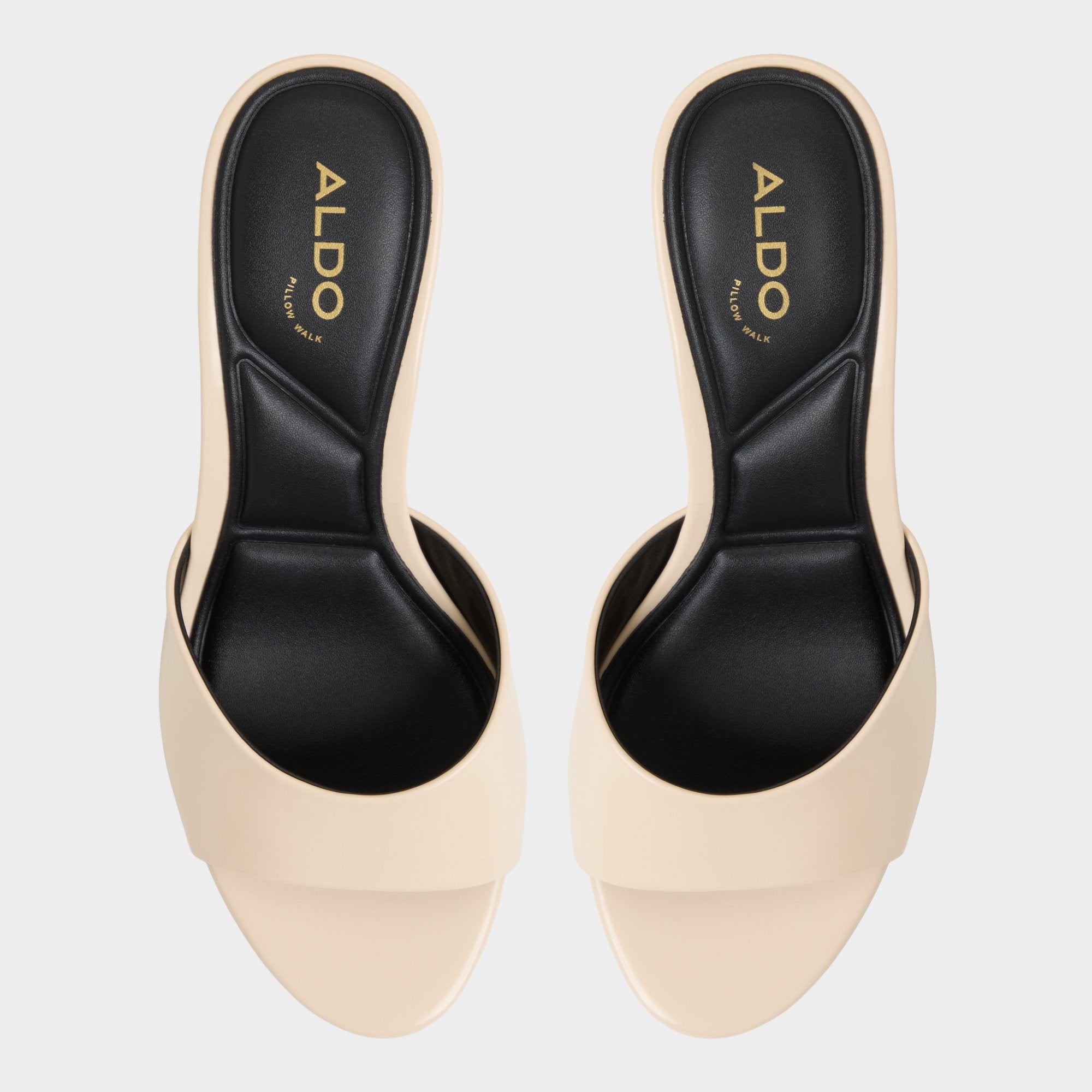Annaberaen in Light Beige - Heeled mule, Stiletto heel