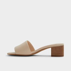 Claudina Other Beige Women's Block heels - Heeled mule, Block heel