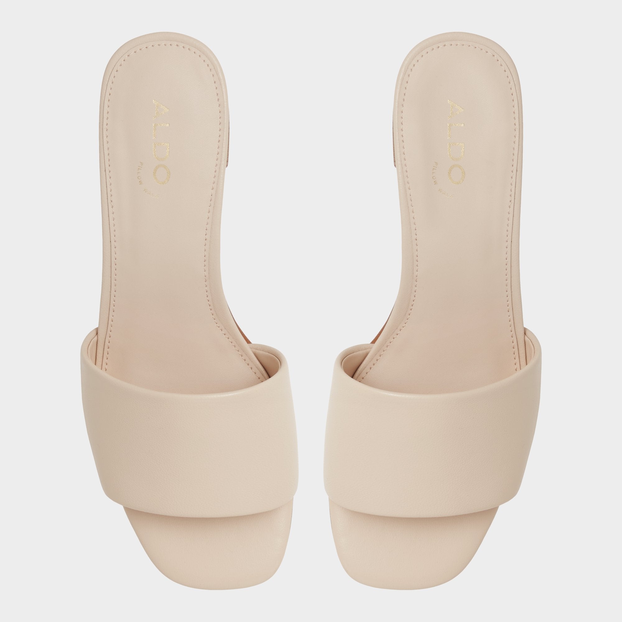 Claudina Other Beige Women's Block heels - Heeled mule, Block heel
