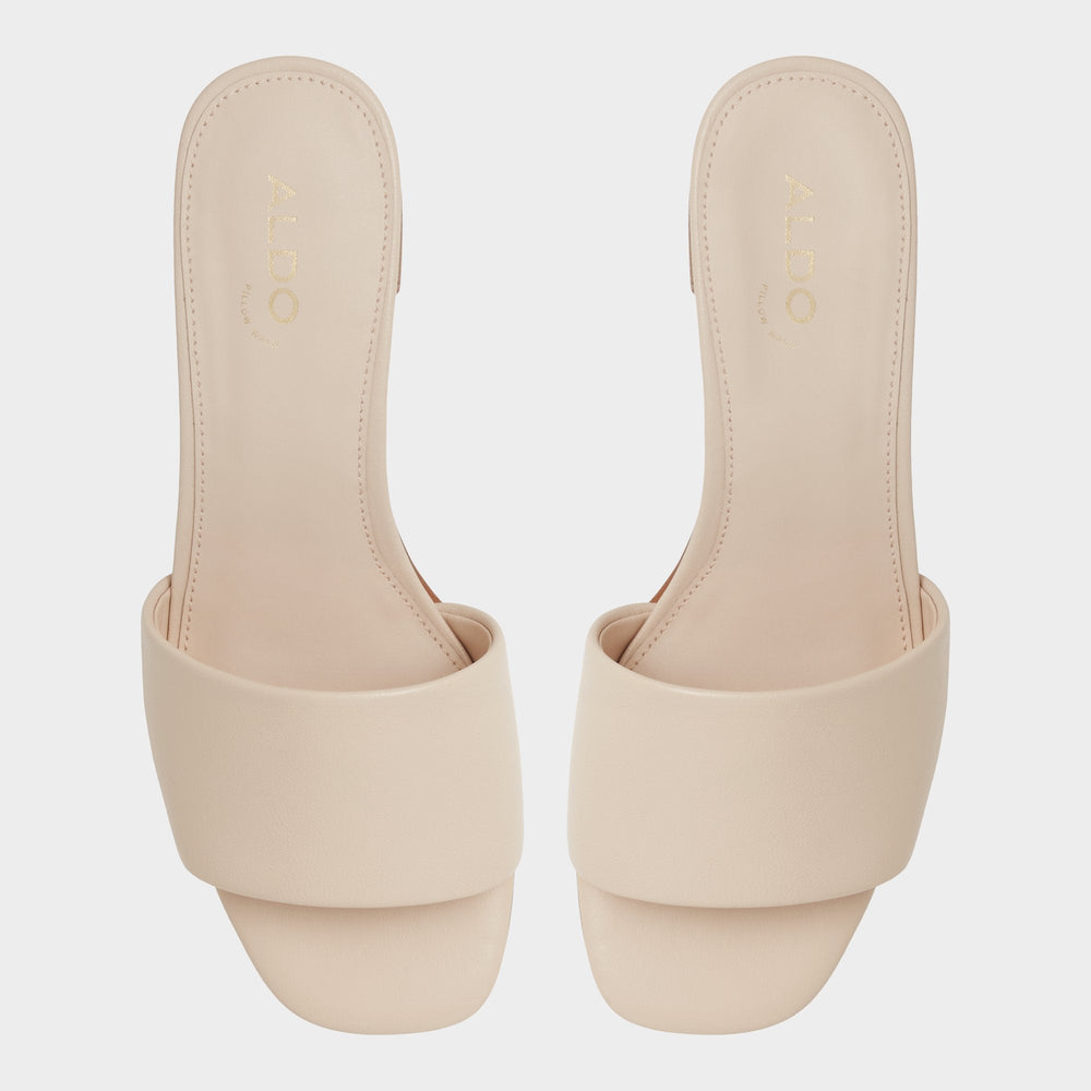 Claudina Other Beige Women's Block heels - Heeled mule, Block heel