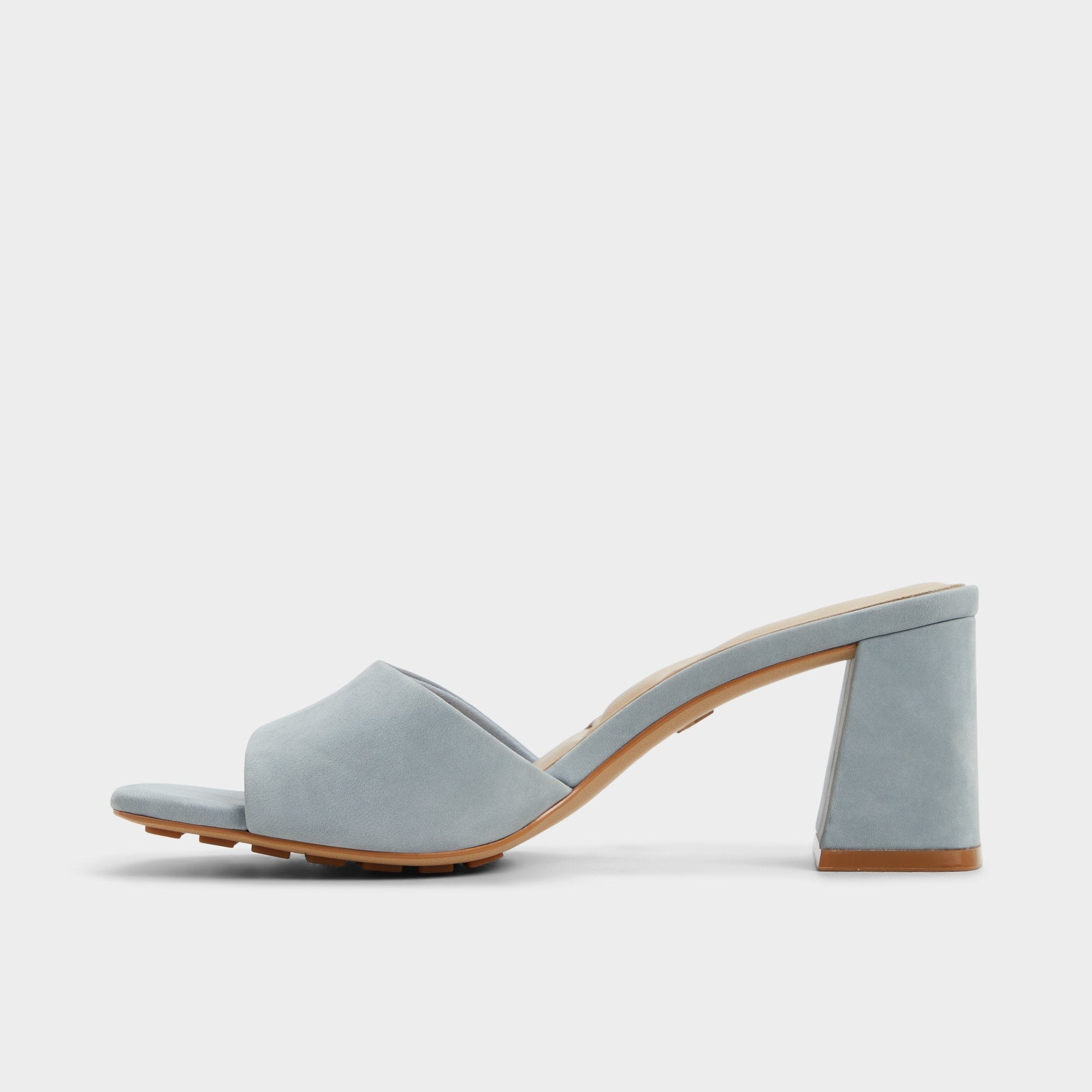 Tisha Other Blue Women's Heeled mules - Heeled mule, Block heel