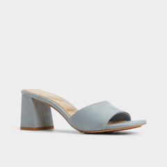 Tisha Other Blue Women's Heeled mules - Heeled mule, Block heel