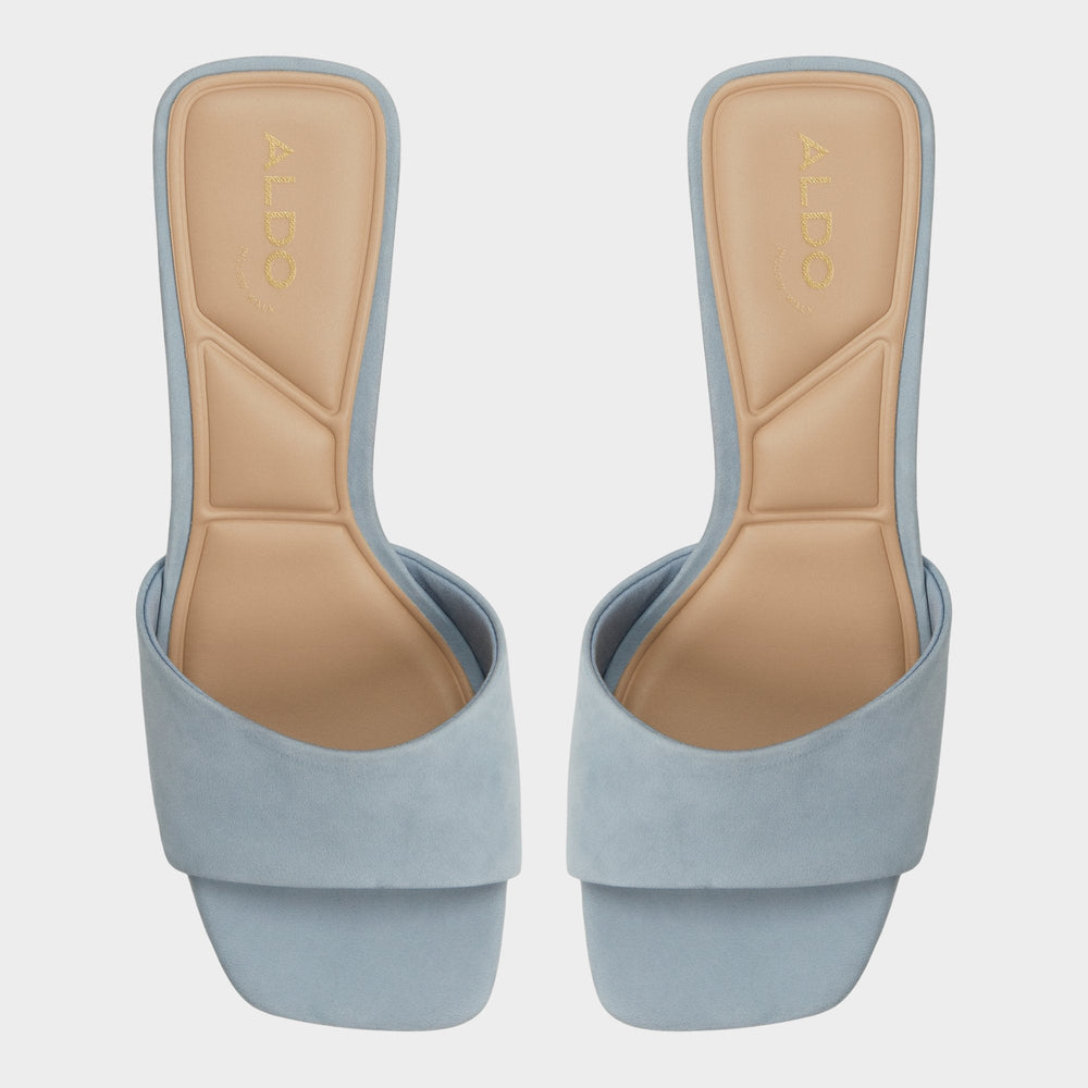 Tisha Other Blue Women's Heeled mules - Heeled mule, Block heel