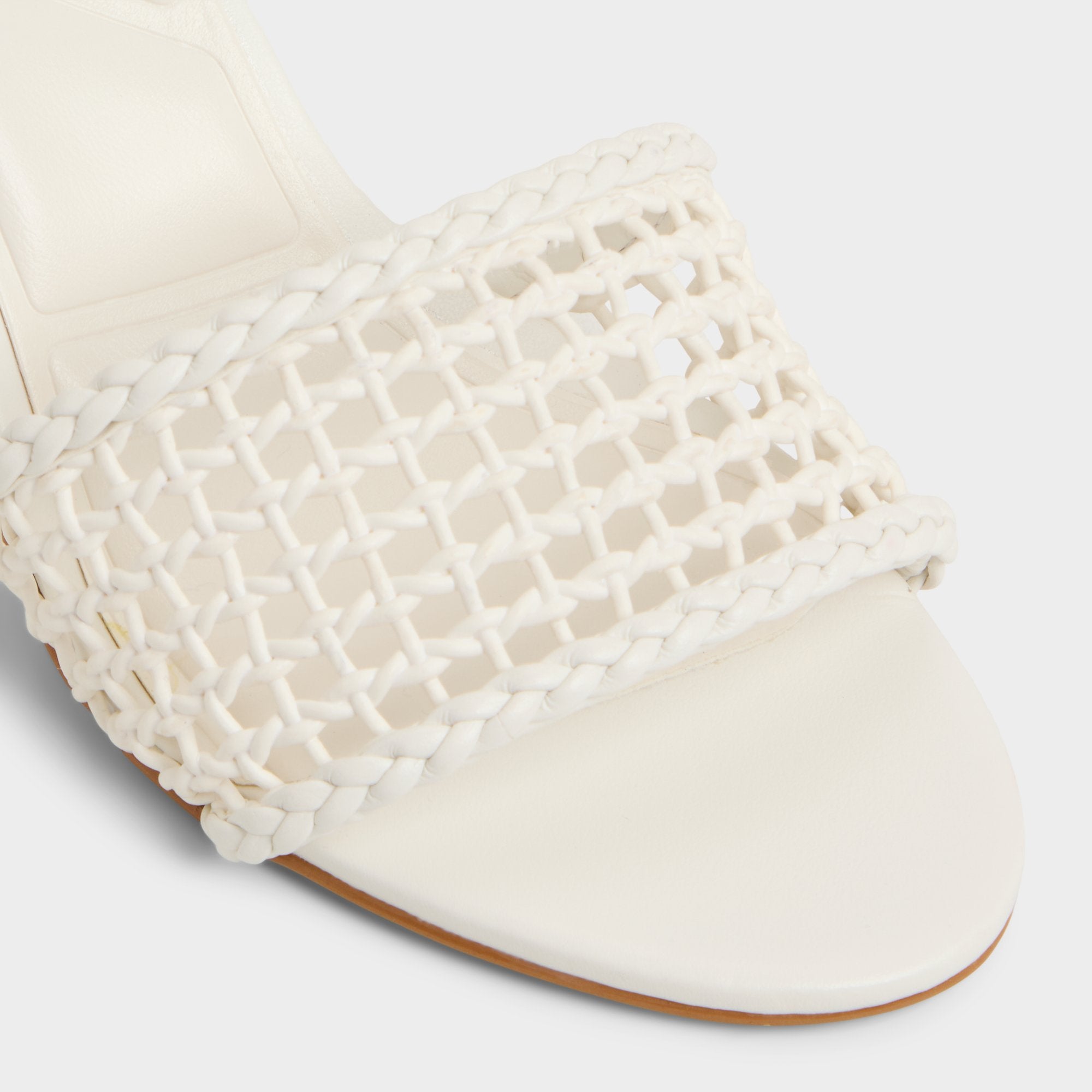 Beachdate White/Bone Women's Block heels - Heeled mule, Block heel