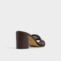 Beachdate Dark Brown Women's Block heels - Heeled mule, Block heel