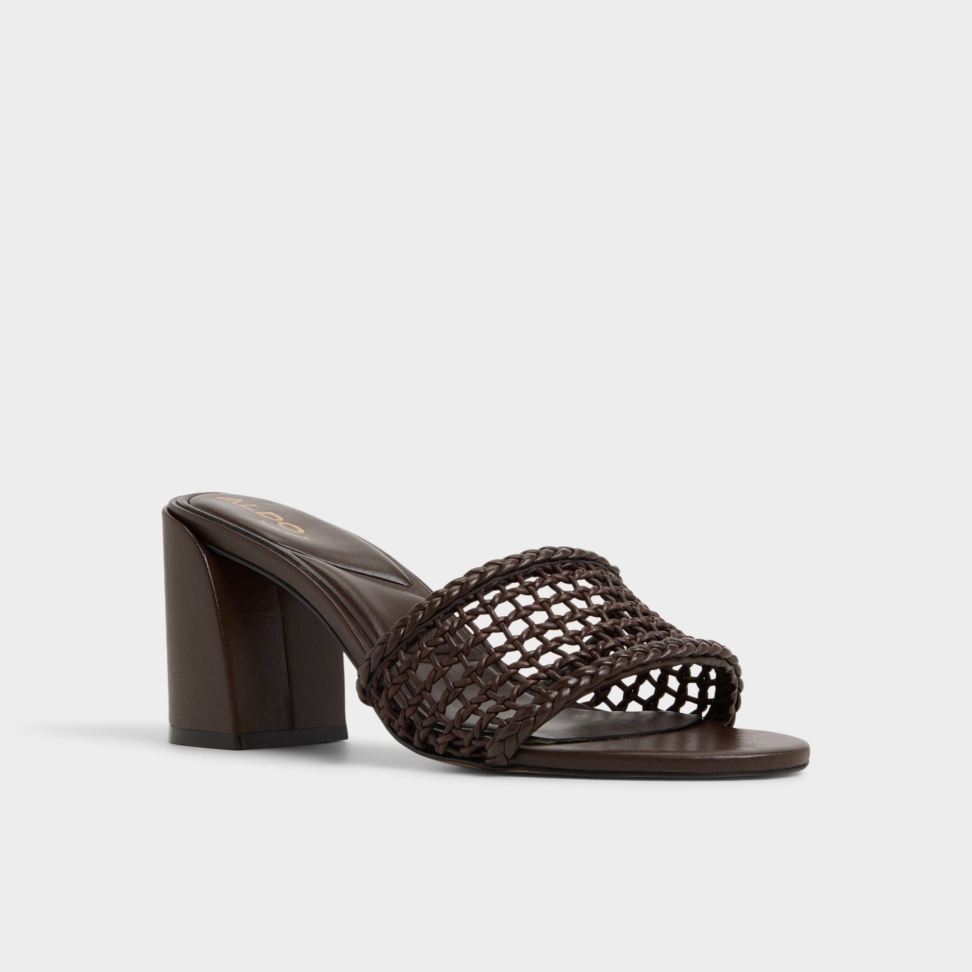 Beachdate Dark Brown Women's Block heels - Heeled mule, Block heel