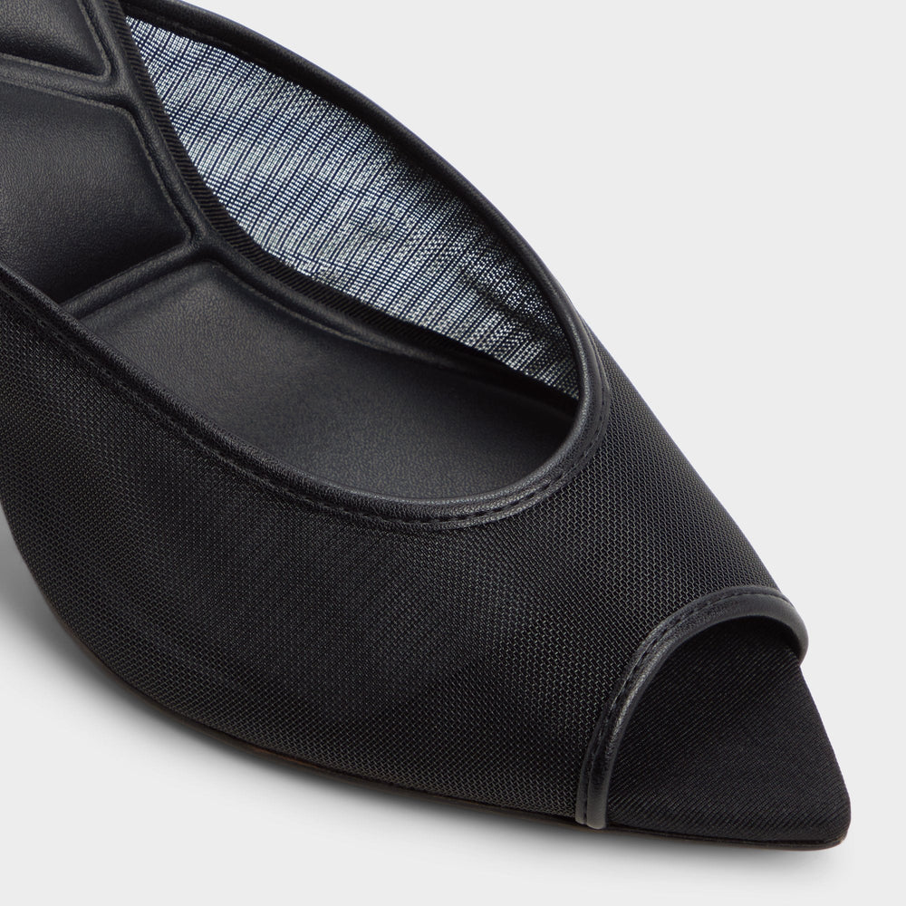 Elennah in Black 14161302 - Heeled mule, Stiletto heel