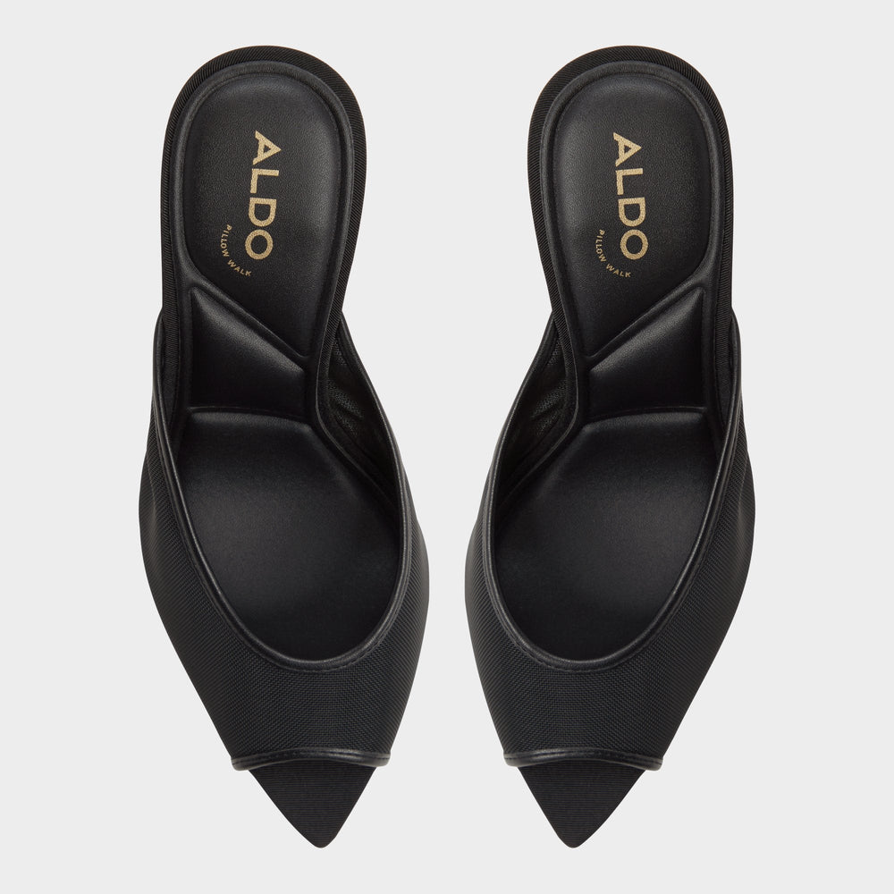 Elennah in Black 14161302 - Heeled mule, Stiletto heel