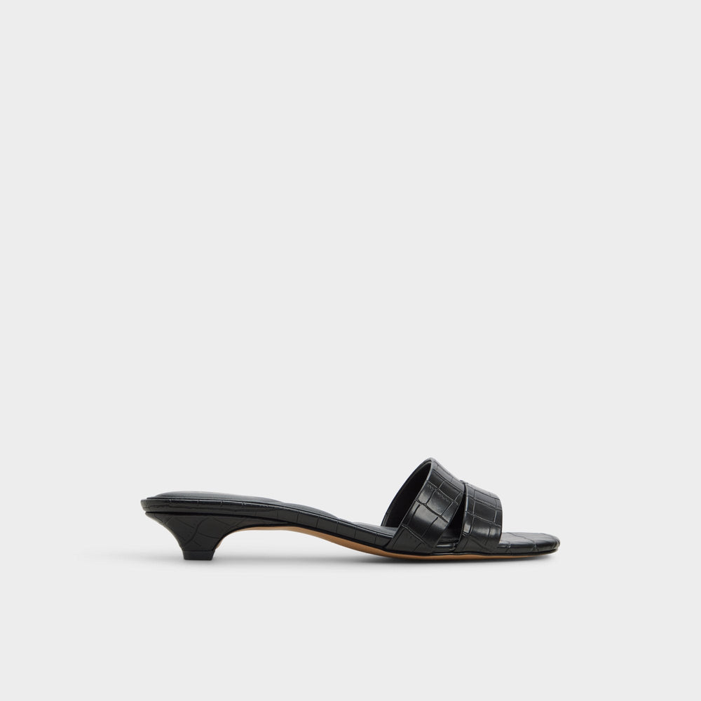 Scarletta Black Women's Heeled mules - Heeled mule, Kitten heel
