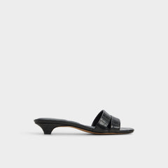 Scarletta Black Women's Heeled mules - Heeled mule, Kitten heel