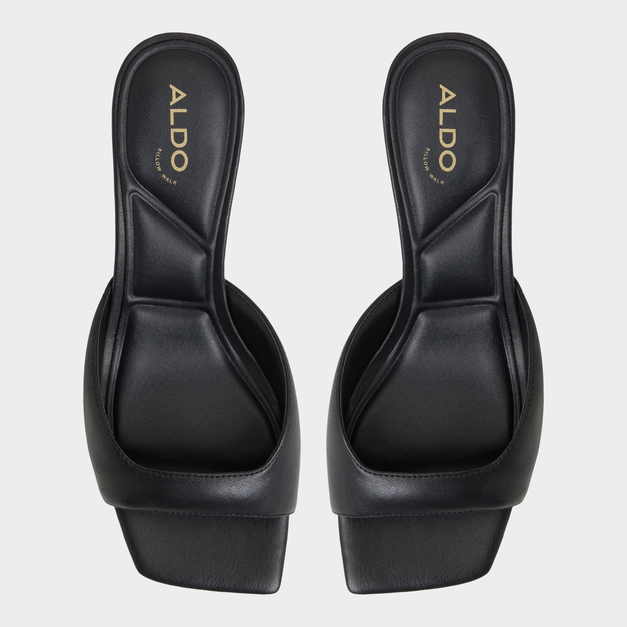 Aneky in Black - Heeled mule, Block heel