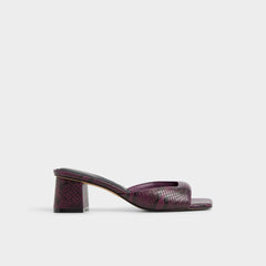 Aneky in Bordo - Heeled mule, Block heel