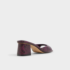 Aneky in Bordo - Heeled mule, Block heel