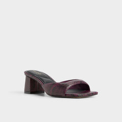 Aneky in Bordo - Heeled mule, Block heel