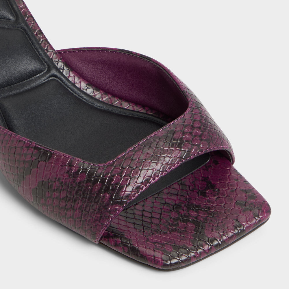 Aneky in Bordo - Heeled mule, Block heel