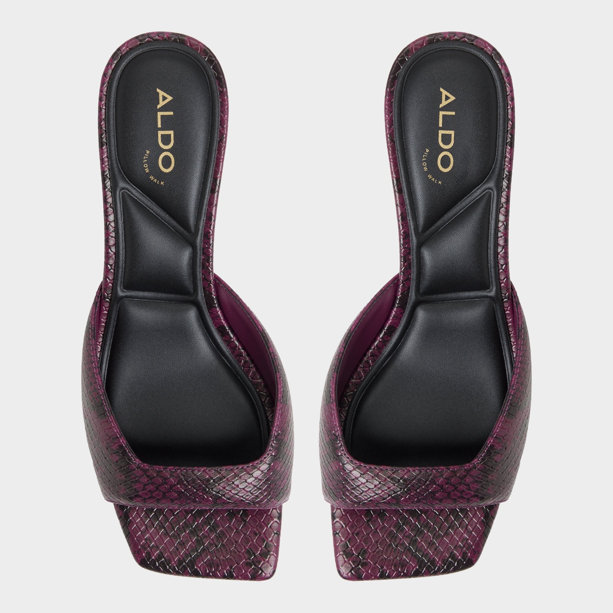 Aneky in Bordo - Heeled mule, Block heel