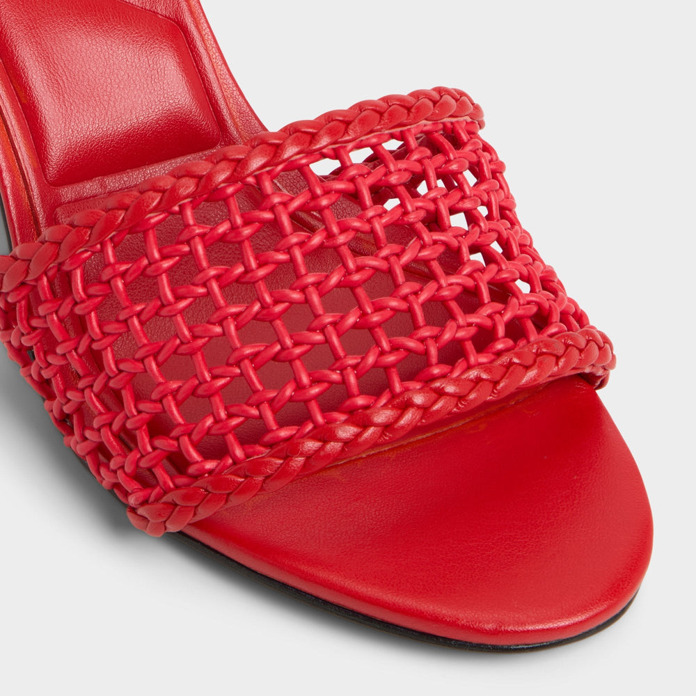 Beachdate Bright Red Women's Block heels - Heeled mule, Block heel