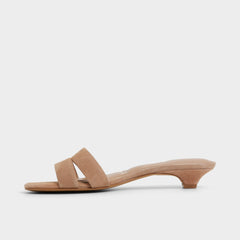 Scarletta Medium Brown Women's Heeled mules - Heeled mule, Kitten heel