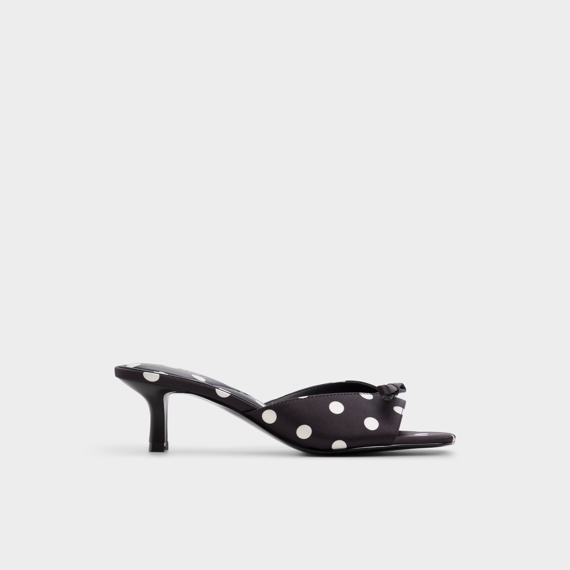 Belerose in Black White - Heeled mule, Stiletto heel