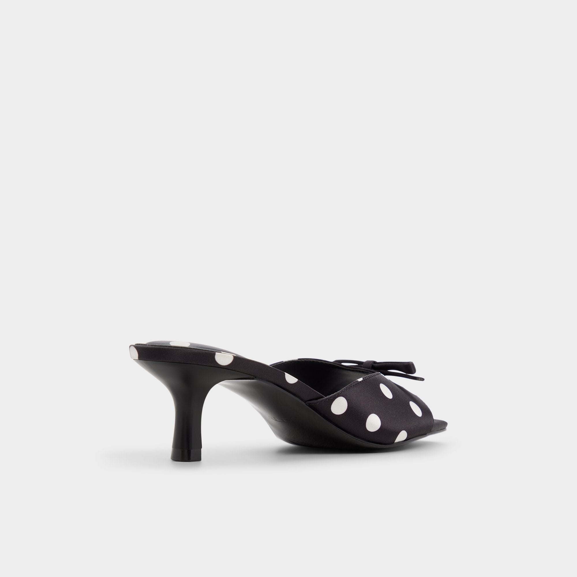 Belerose in Black White - Heeled mule, Stiletto heel