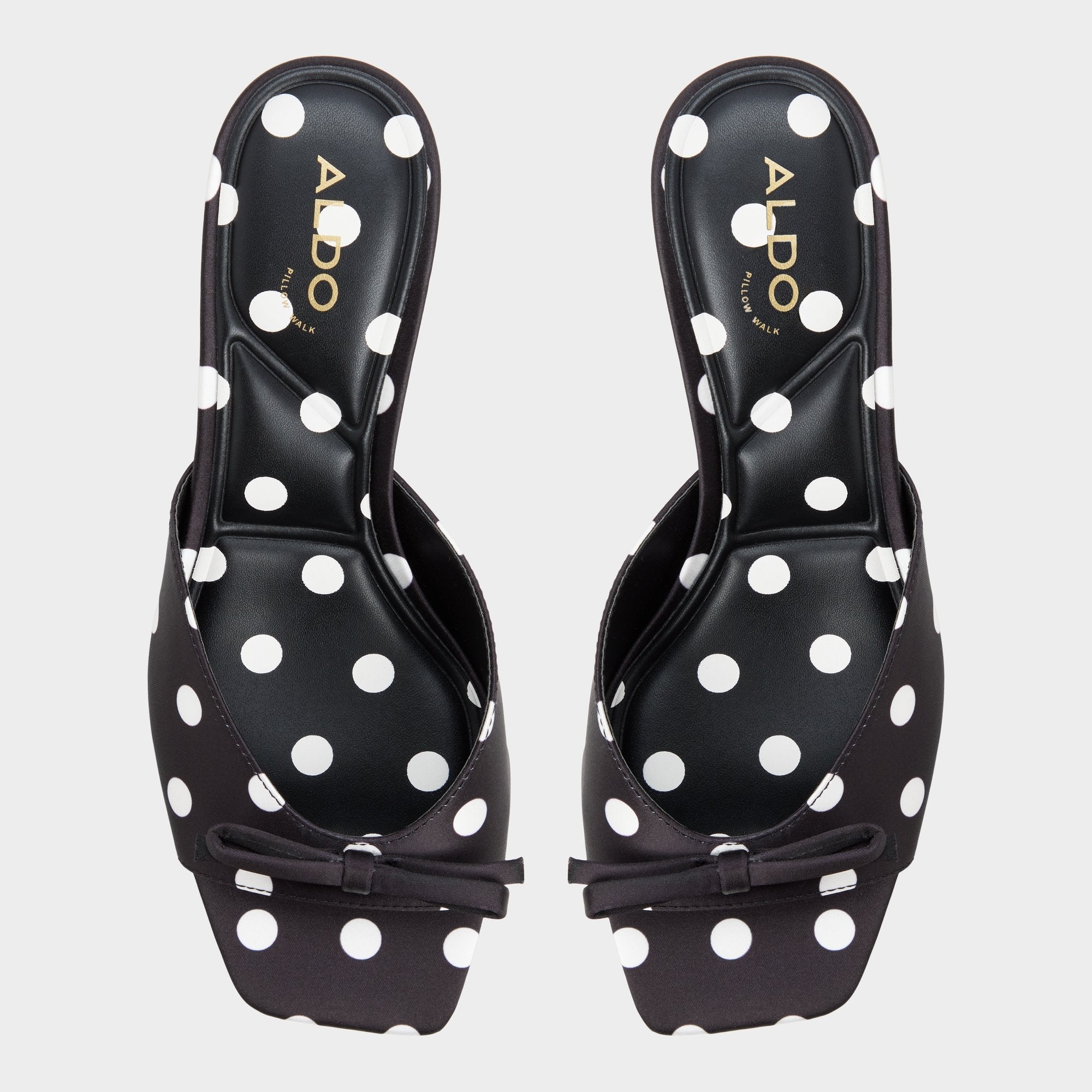 Belerose in Black White - Heeled mule, Stiletto heel