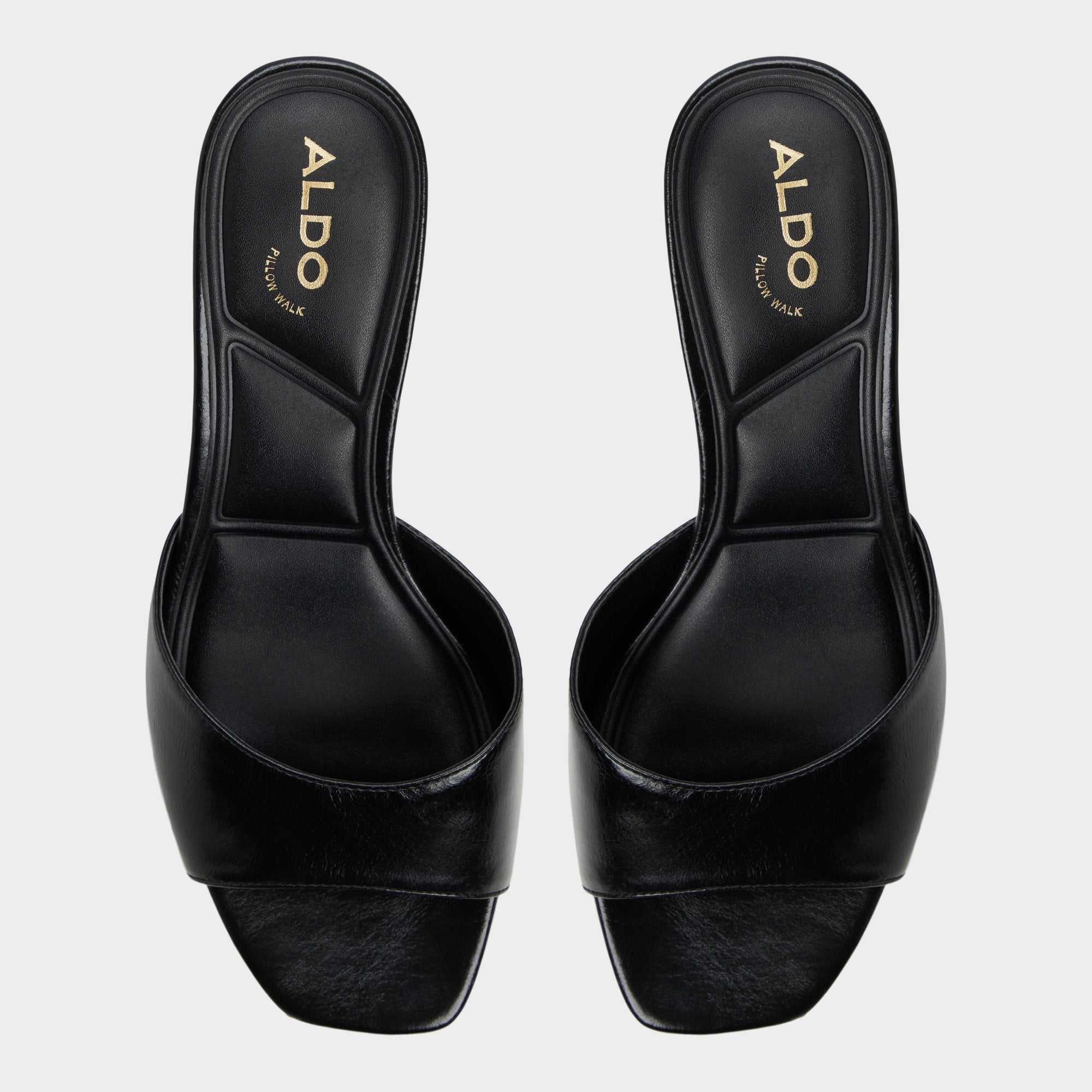Haeden Black Women's Heeled mules - Heeled mule, Kitten heel