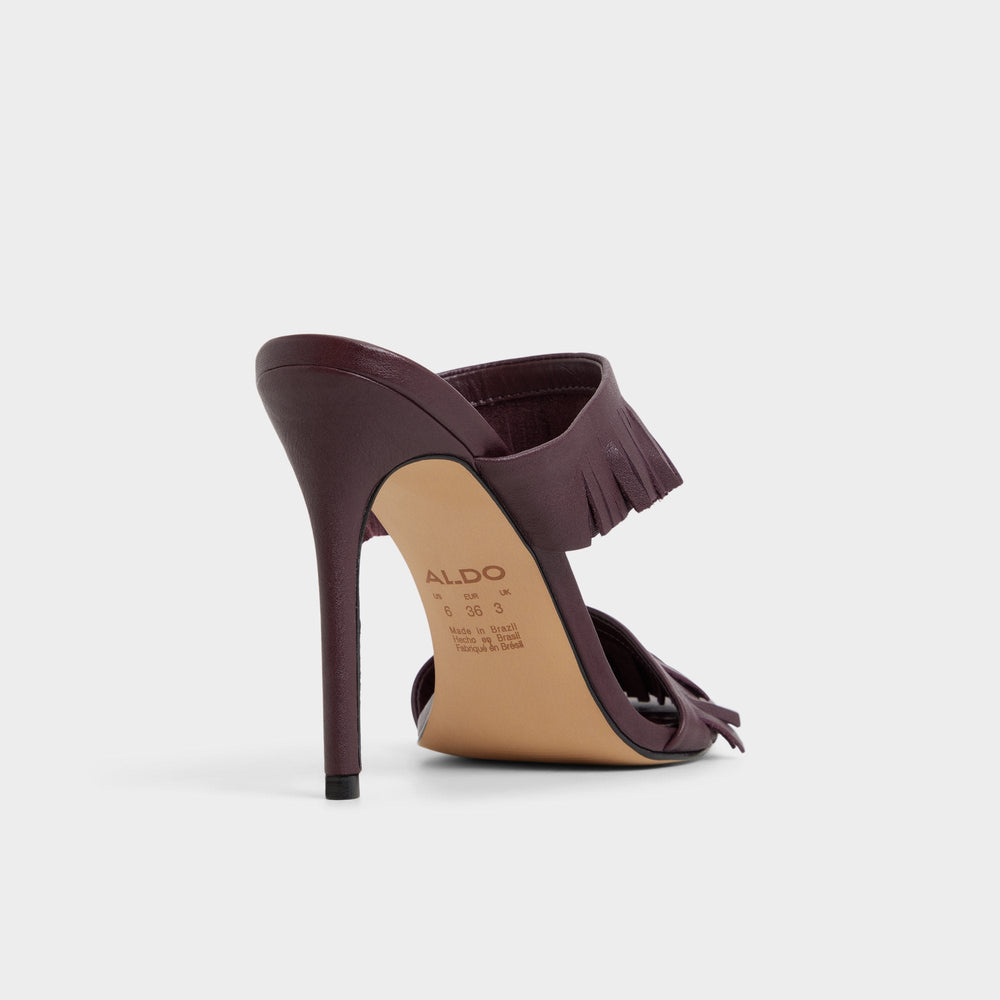 Nahanie in Bordo - Heeled mule, Stiletto heel