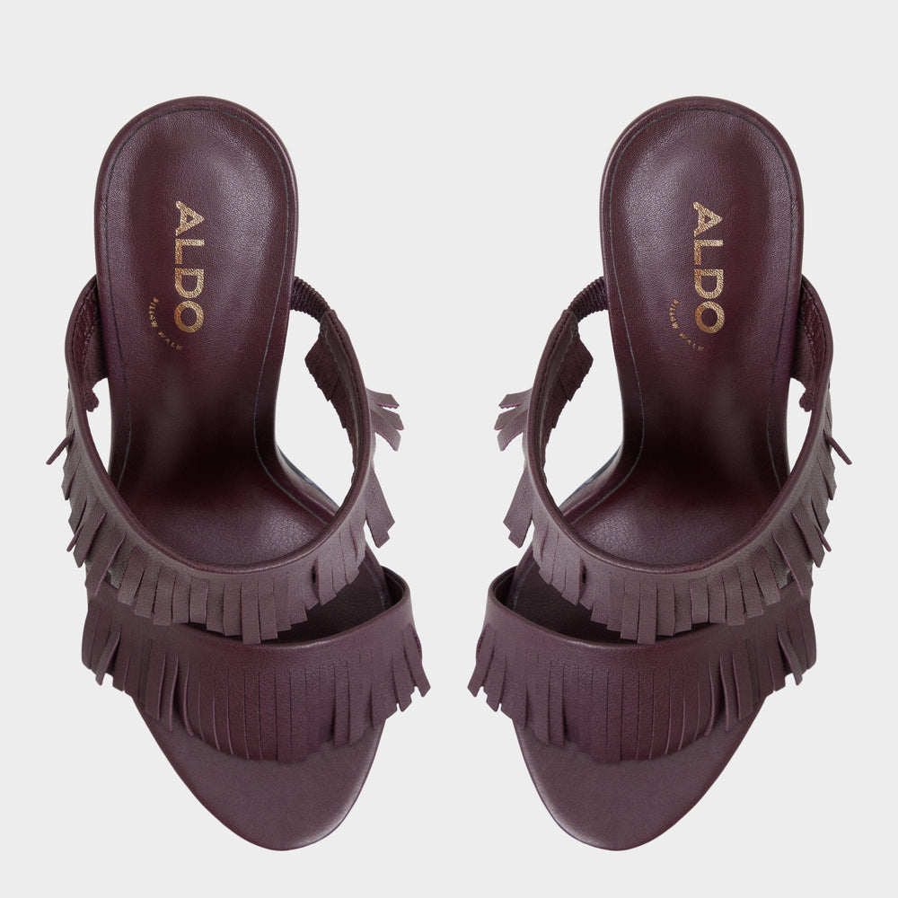 Nahanie in Bordo - Heeled mule, Stiletto heel