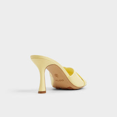 Lyhanna Light Yellow Women's Heeled mules - Heeled mule, Stiletto heel