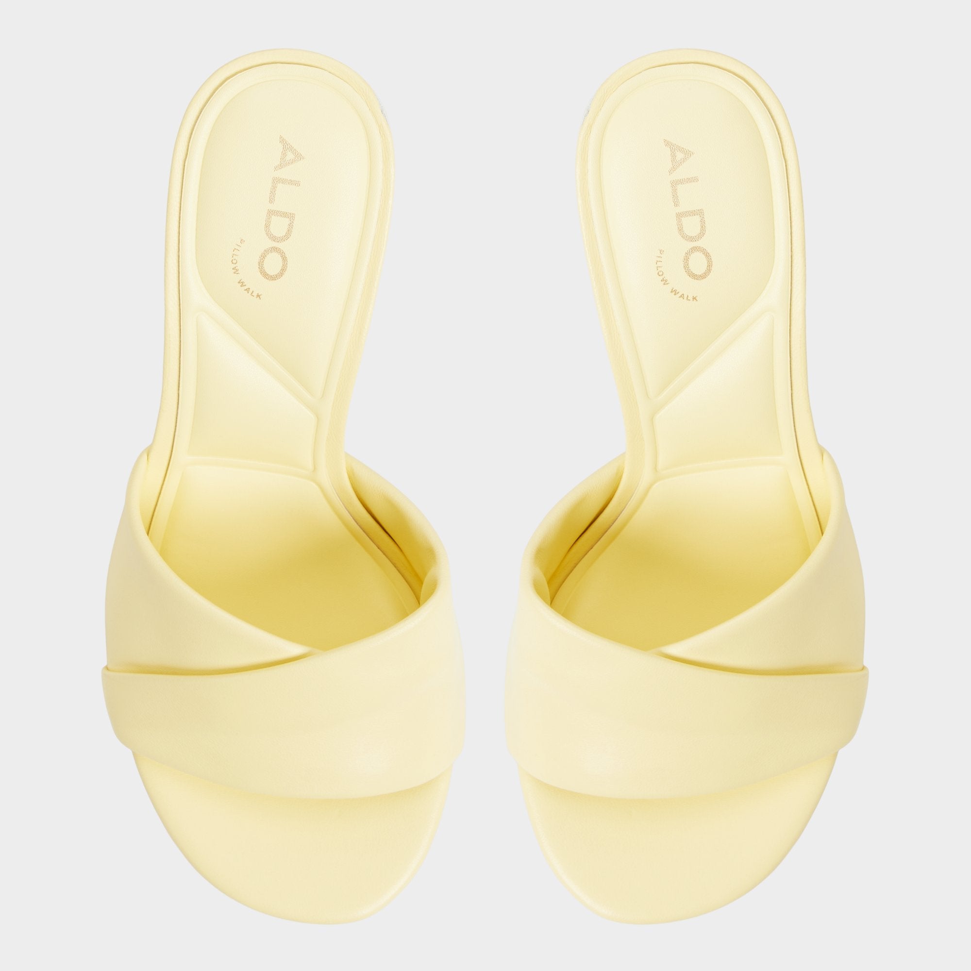 Lyhanna Light Yellow Women's Heeled mules - Heeled mule, Stiletto heel