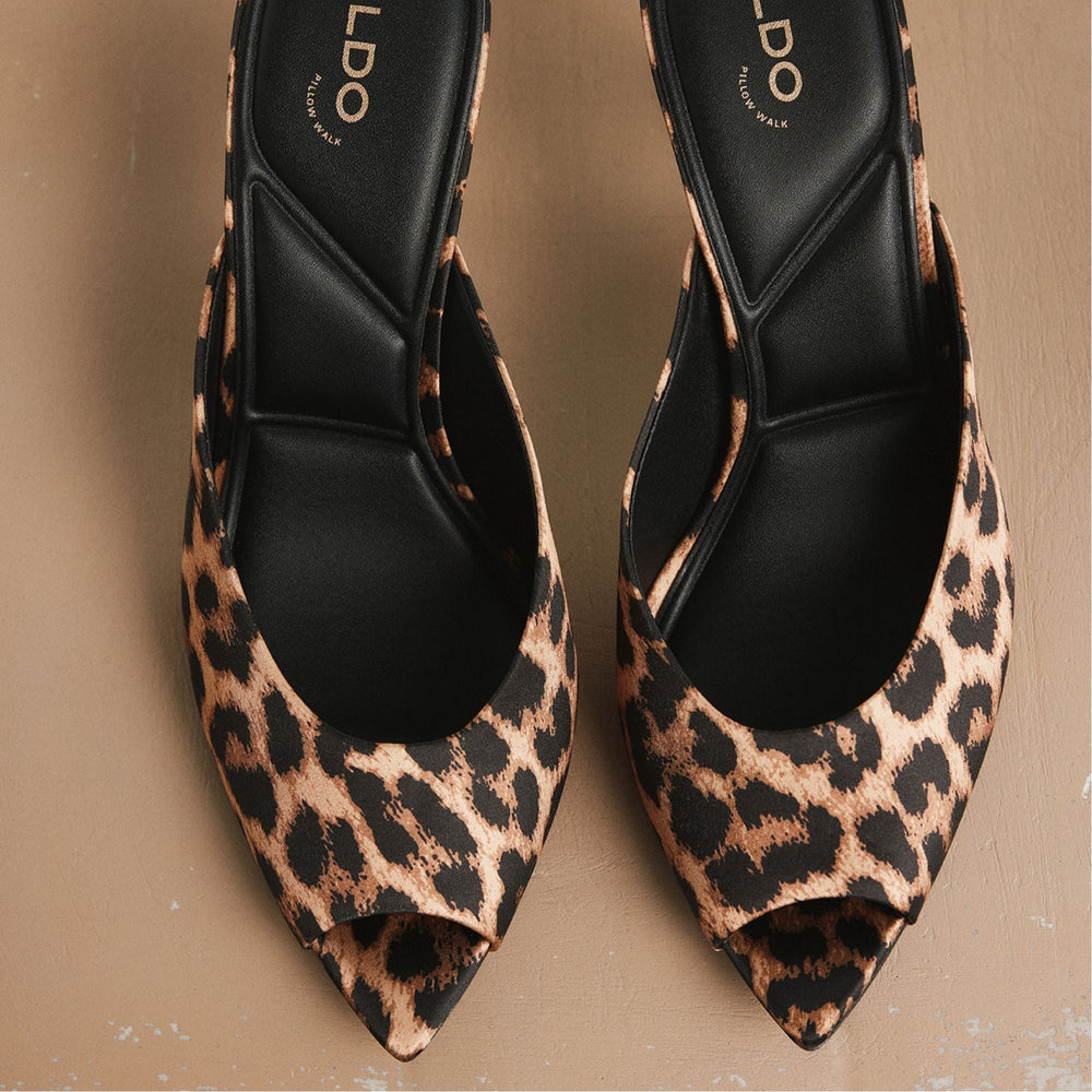 Elenara Brown Multi Women's Heeled mules - Heeled mule, Stiletto heel